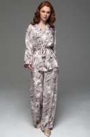 Элегантная пижама на пуговицах из вискозы с шёлком Майла 5565 Mia-Amore