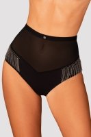 Трусики с высокой талией с нежными серебряными бусинами Milladis Obsessive