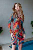 Туника пляжная из эластичной сетки короткая Barbara 19264 Mia-Mia