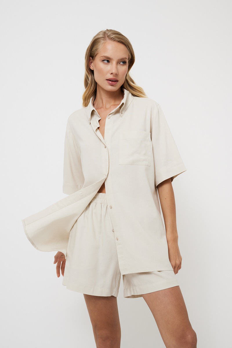 Пижама женская с шортами вискоза/лён KATARINA SET Aruelle Литва