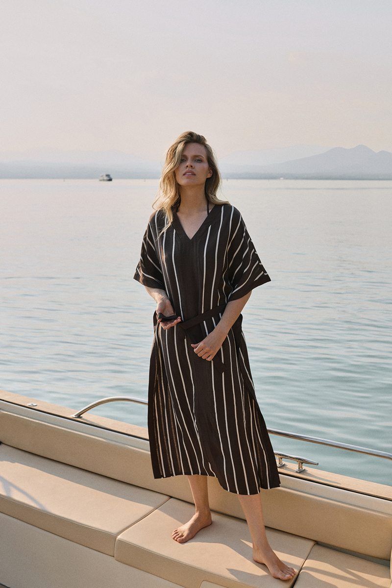 Пляжная туника CEDAR Aruelle миди из креп-вискозы