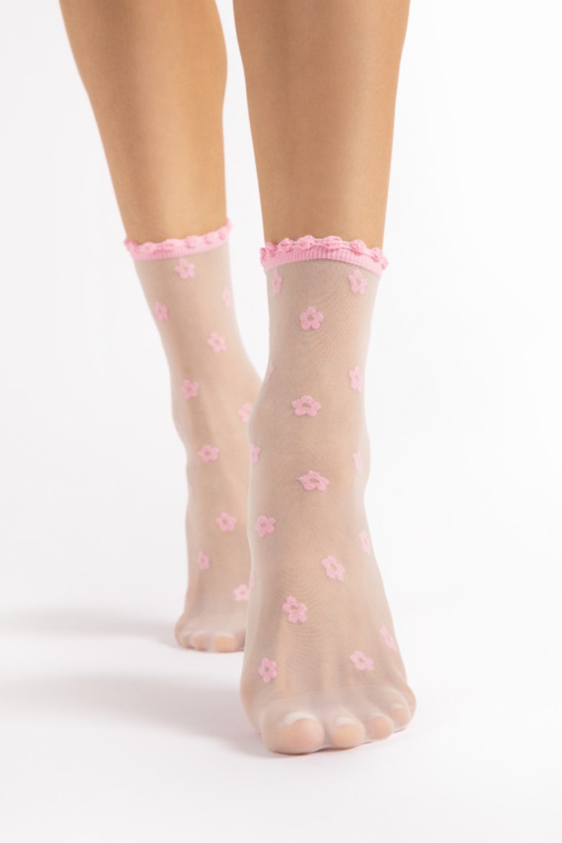 Носки женские розовые 1165/G APRIL 15 DEN Fiore Польша