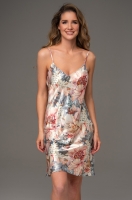 Шёлковая ночная сорочка короткая Флорин 4480 Mia-Amore