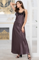 Шёлковая сорочка длинная с кружевным шлейфом Виндсор 3888 бакл Mia-Amore