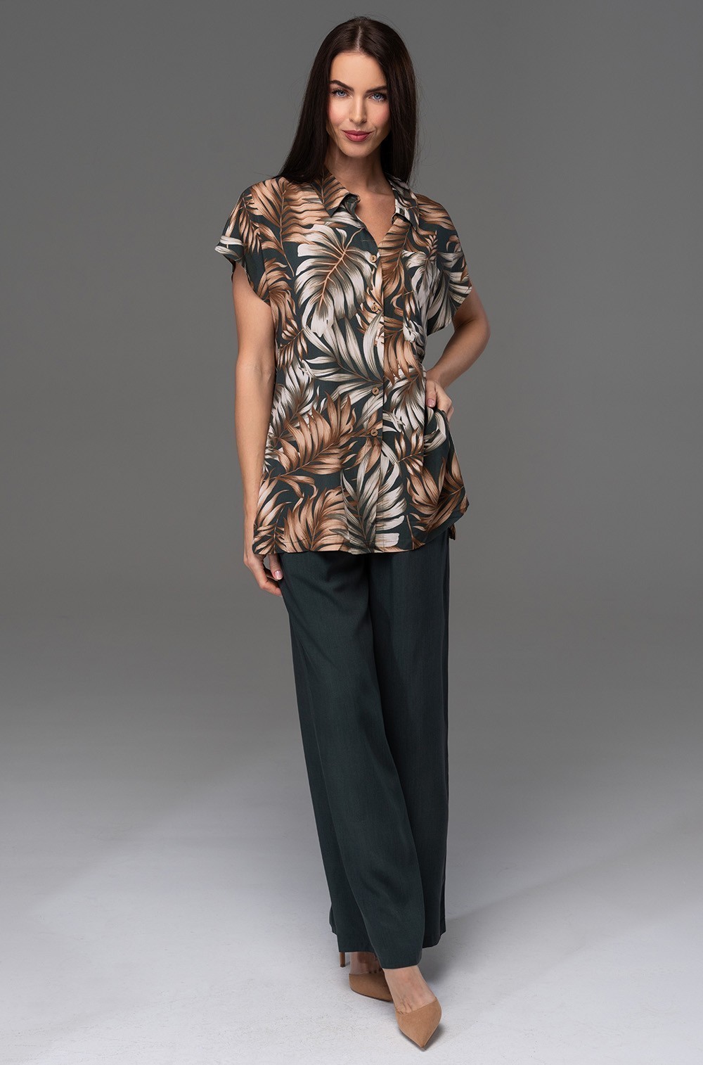 Комплект женский Самуи 5395 Mia-Amore рубашка с брюками из вискозы