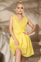 Пляжный сарафан женский хлопковый Рошель Rochelle 1611 Mia-Amore жёлтый