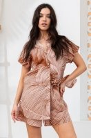 Комплект женский летний с шортами хлопок/лён Пасадена 5545 Mia-Amore