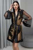 Роскошный халат из сетки и пайеток Жардин 4023 Mia-Amore