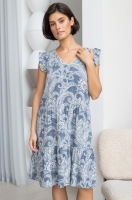 Платье домашнее короткое с оборками вискоза 1974 Pacific Ocean Mia-Amore