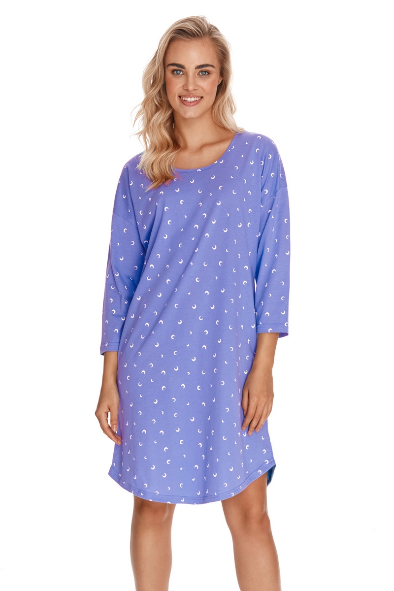 Сорочка женская ночная спободного кроя хлопковая 2778 RAISA сирень Taro