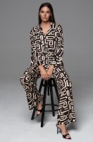 Пижама из трикотажной вискозы рубашка с брюками Нола 5596 Mia-Amore