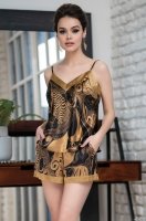 Шёлковая пижама женская топ с шортами Антика 3472 Mia-Amore