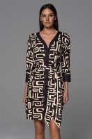 Короткий халат на пуговицах из трикотажной вискозы Нола 5597 Mia-Amore