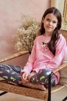 Пижама для девочки с милым принтом хлопковая 3042 RUBY Taro Польша