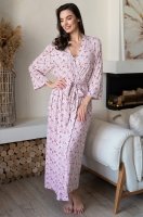 Халат домашний длинный запашной большие размеры Инесса 5019 Mia-Amore