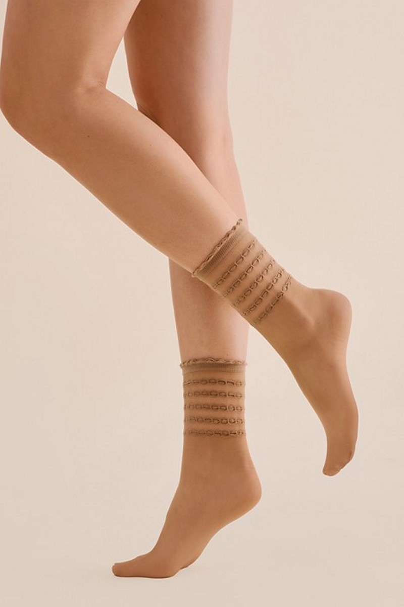 Носки женские бежевые1200 LORA 20 DEN Gabriellа Польша