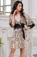 Шёлковый халат женский двубортный Mia-Amore PENELOPA Пенелопа 3693