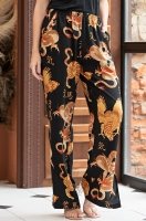 Штаны домашние из вискозы с восточным принтом Дракон 5078 Mia-Amore