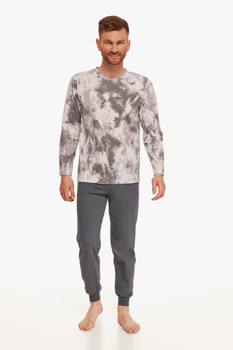 Пижама мужская кофта тай-дай со штанами 2643/2644/с GREG Taro