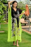 Пляжная туника-пончо длинная из шифона 7338 Монтерей Mia-Amore