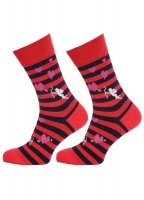 Носки мужские из хлопка с принтом сердечек AMORE LOVE Marilyn