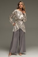 Элегантный комплект блузка и брюки-палаццо из шёлка Эйлин 4586 Mia-Amore