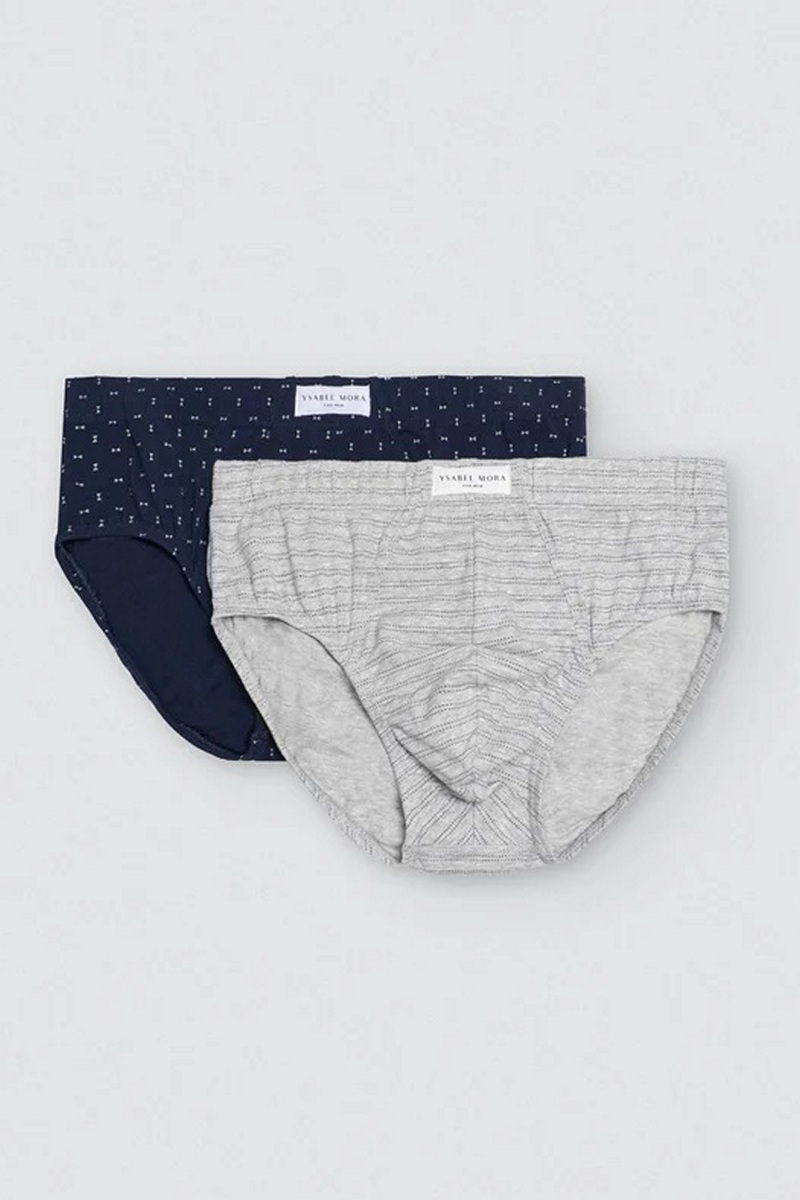 Мужские трусы слипы 2 шт. в упаковке хлопок 20401 Ysabel Mora Испания