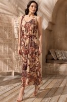 Длинный сарафан летний хлопок/лён Эфиопия 5457 Mia-Amore