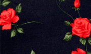 Сорочка женская атласная короткая 2203 чёрная с кр/розами Belweiss