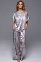 Шелковая пижама топ и широкие брюки Mia-Amore 4716 Ла Перла