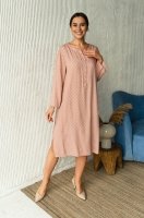 Туника домашняя длинная из вискозы большие размеры Aleksa 16525 Миа-Миа