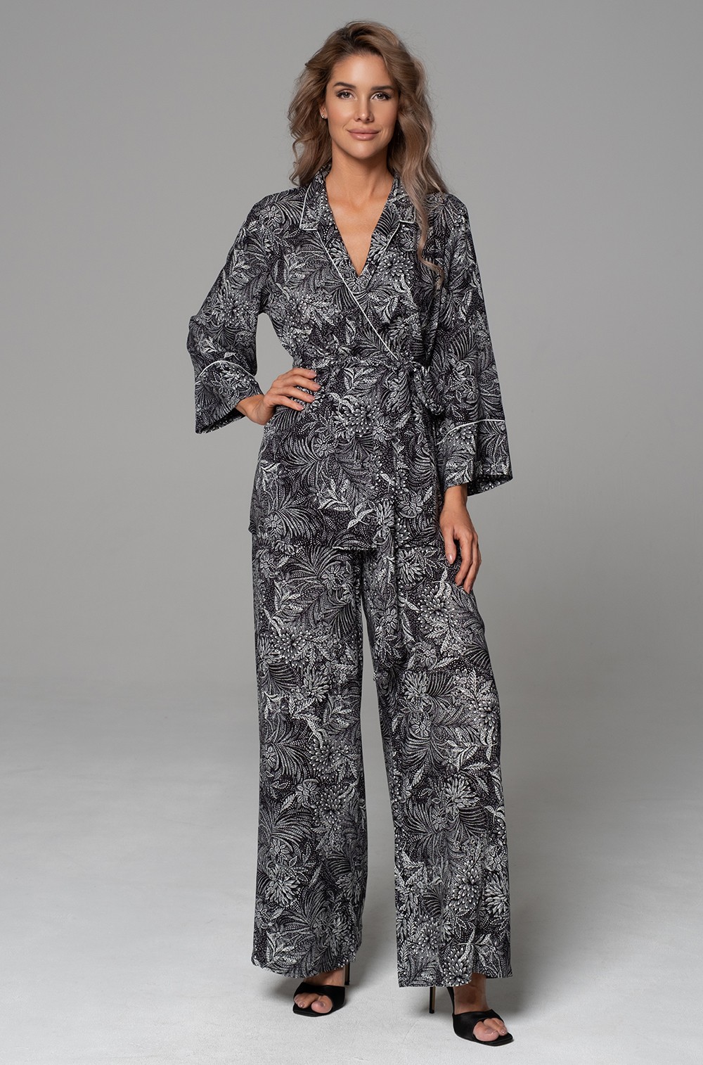 Пижама женская жакет и широкие брюки из вискозы 5587 Джолин Mia-Amore