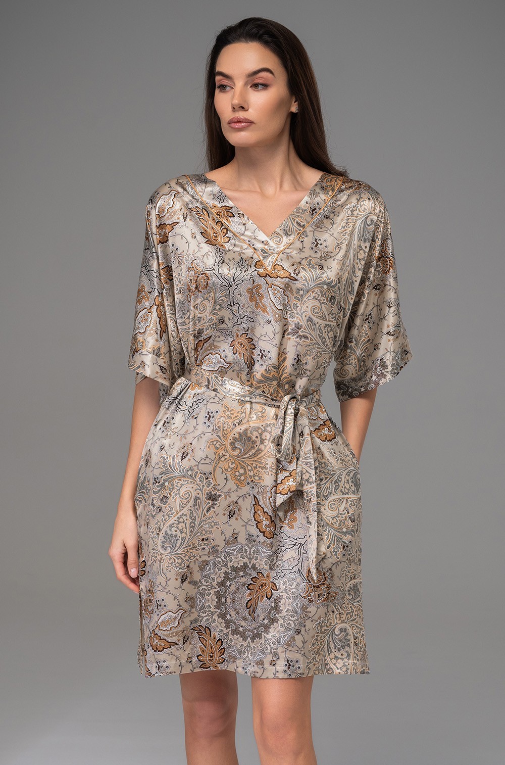 Шёлковая туника с рукавом до колен Ливия 4494 Mia-Amore