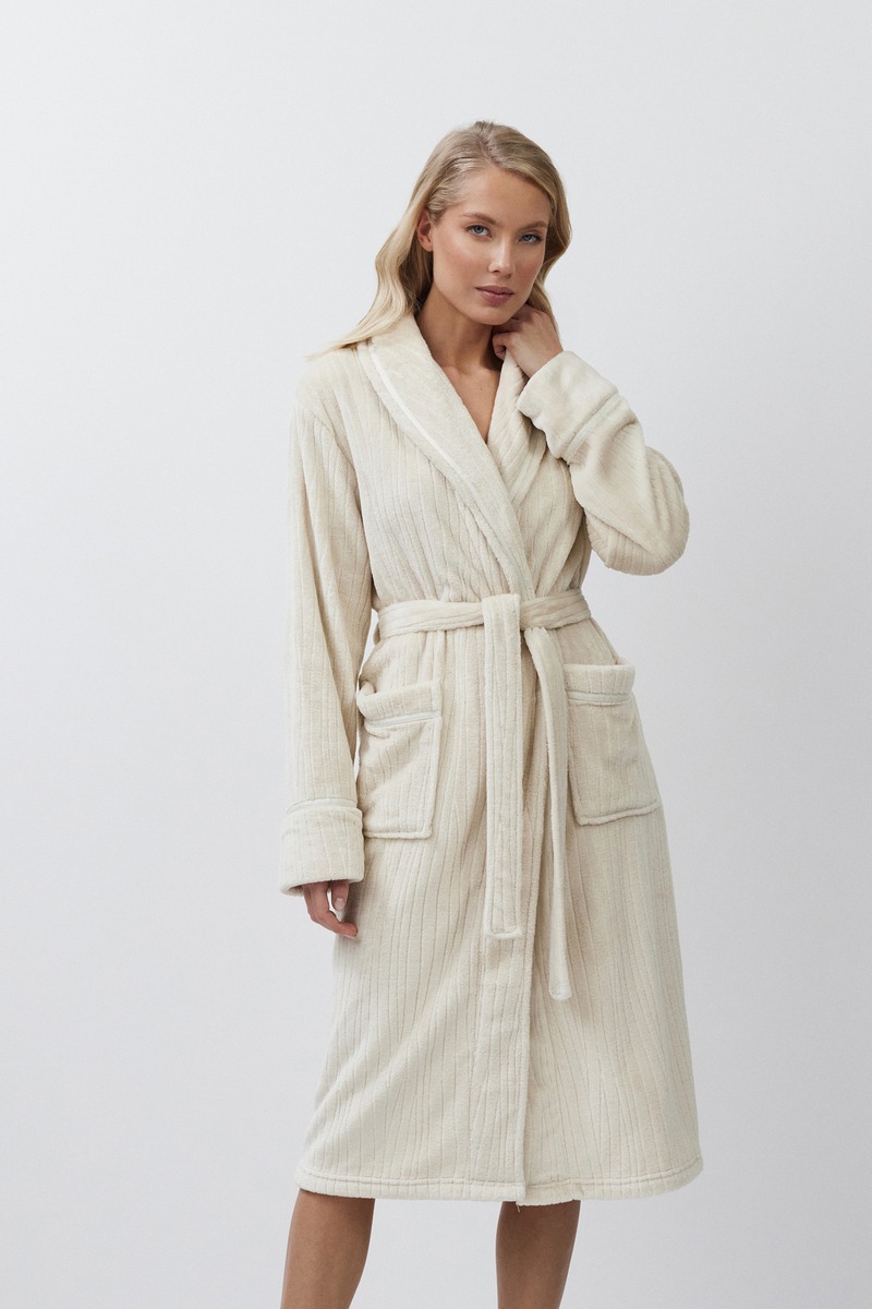Тёплый мягкий халат женский ниже колен LINETTE Aruelle Литва