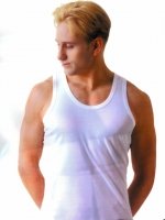 Майка мужская белая хлопковая Taylor Корея