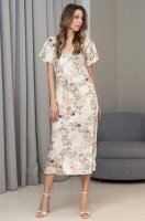 Ночная сорочка из шёлка на широких бретелях длинная Идэн Eden 5177 Mia-Amore