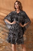 Рубашка-туника свободного силуэта из вискозы Серенгити 5500 Mia-Amore