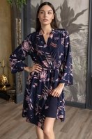 Халат домашний короткий запашной из вискозы 5193 Найт Гарден Mia-Amore