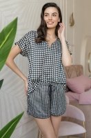 Пижамный комплект топ и шотры из смесового шёлка  Джулианна 3974 Mia-Amore