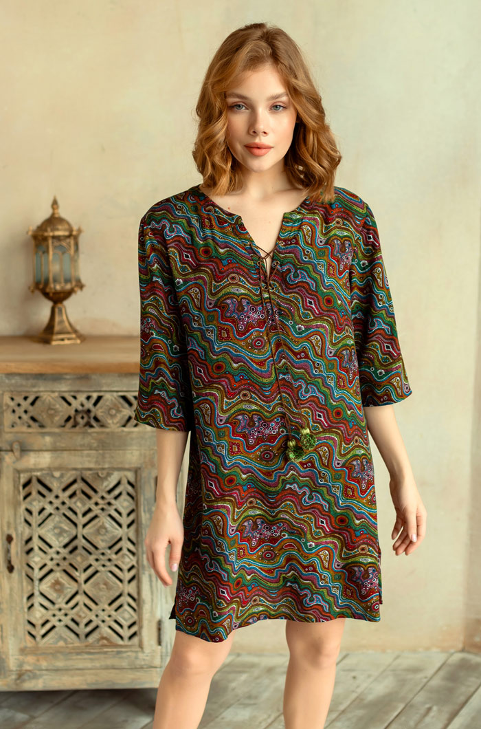 Туника женская из вискозы короткая Reina Рейна 16474 Миа-Миа