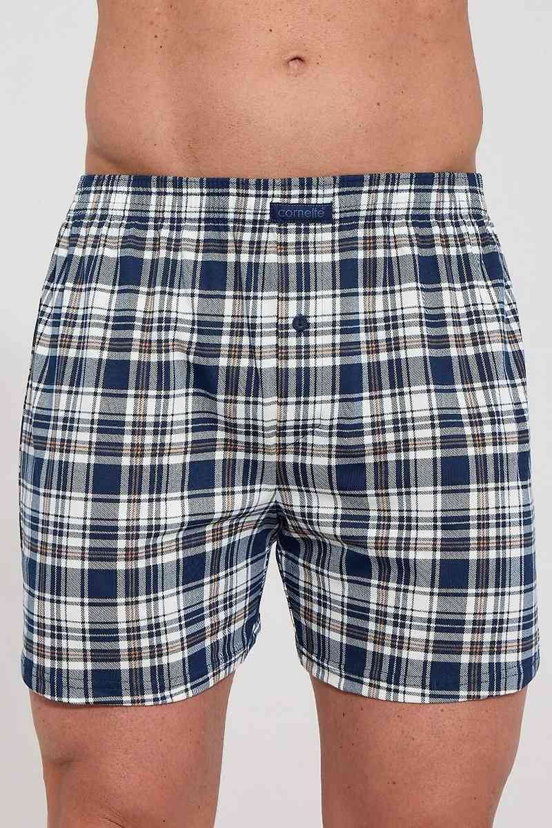 Трусы боксеры мужские Cornette 002/008-22 COMFORT экрю/синий