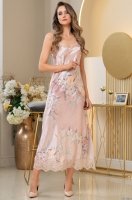 Шёлковая сорочка ночная длинная с кружевом MILINDA Милинда 3728 Mia-Amore