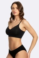 Топ бесшовный SIMPLE BRA TOP Julimex Польша чёрный