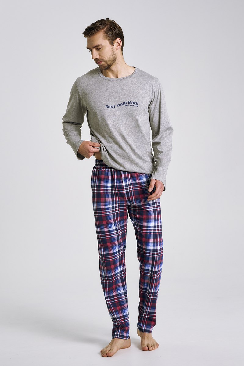Мужская пижама со штанами хлопок 3478 FRANCO Taro Польша