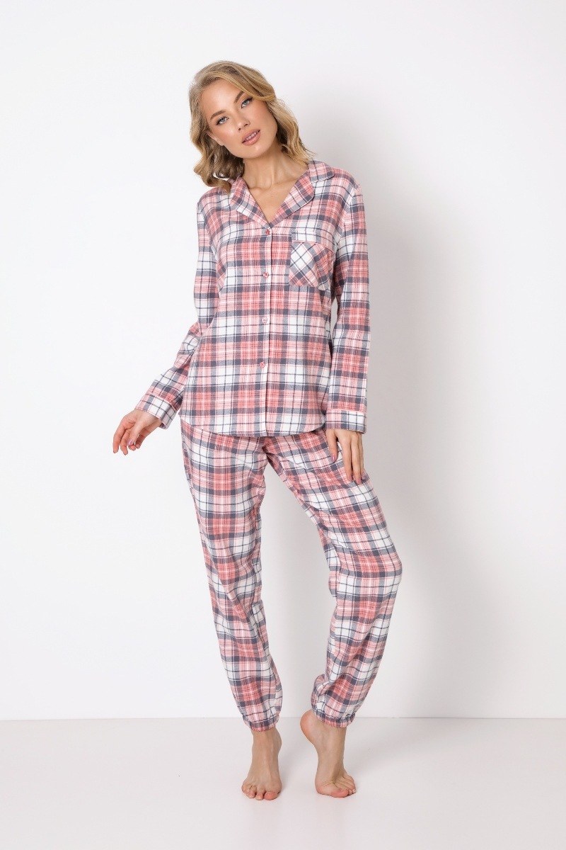 Фланелевая пижама женская рубашка со штанами р 54-56 KRISTEN Aruelle
