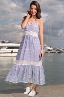 Сарафан летний длинный из хлопка с вышивкой Аргентина 6903 Mia-Amore