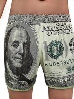 Трусы-шорты мужские хлопковые с принтом ЕВРО (Корея)