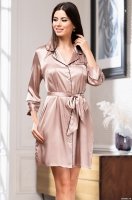 Шёлковый халат-рубашка женский GABRIELLA  Габриэлла 3667 Mia-Amore