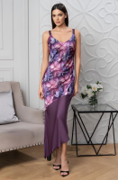 Домашнее платье-сорочка из шёлка с вискозой Камея 4455 Mia-Amore