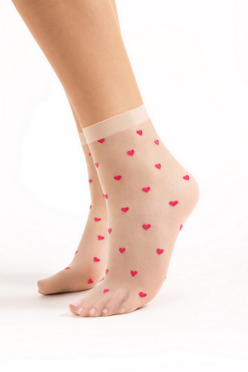 Носки женские 1157/G CRUSH 20 DEN пудра/роз Fiore Польша